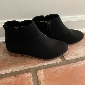 Kids Black “suede” bootie. Never worn! NWT!